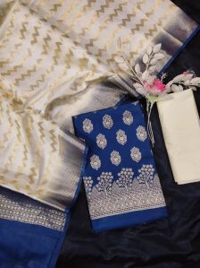 Unstitched Banarasi Silk Suits
