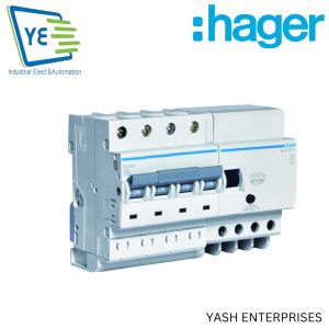 HAGER RCBO 63A 4 Pole 30mA AC ADC463Y