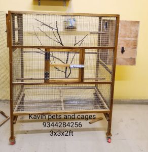 Teak wood birds cage