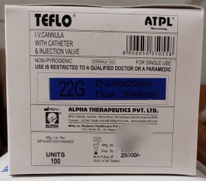 IV Cannula 20G / 22G - Teflo By ATPL