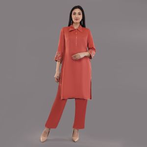 rayon kurti pant set