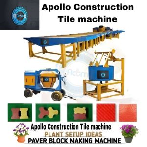 Paver block making machine setup