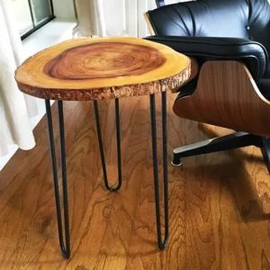 Wooden Round Corner Table