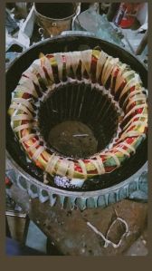 Rewind stator