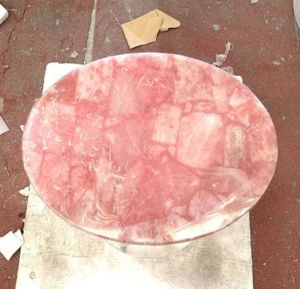 Rose quartz table top