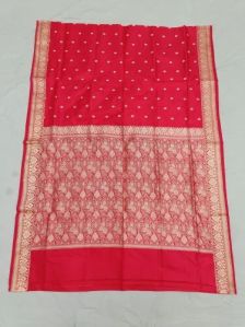 Red Pure Banarasi Silk Saree