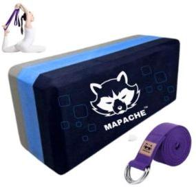 Mapache Yoga Brick With Yoga Belt