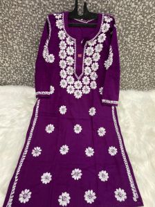 ladies chikan kurtas