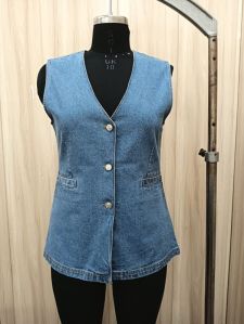 Denim waistcoat