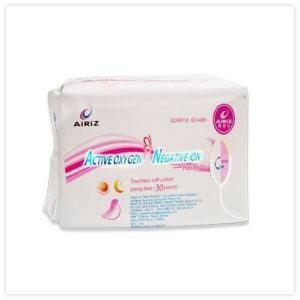 active oxygen negative ion daily use sanitary napkin