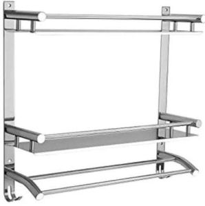 3 step steel bathroom shelf