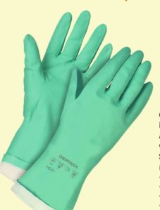 Nitrile green gloves