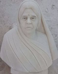 Marble Old Women Statue