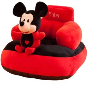 Mickey Faced Baby Sitting Sofa