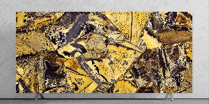 yellow fossil slab