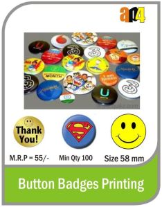 Printed Button Badges