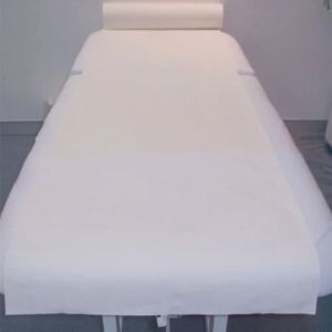 White Disposable Spa Bed Sheet