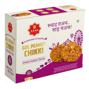 Sahu Gajak Bhandar Gol Peanut Chikki 500g