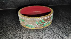 Wooden Hand Painted Bowl