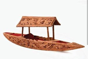 Wooden Carving Handicraft Boat