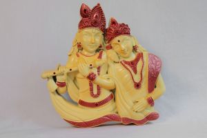 Plastic Decorative Radha Krishna Wall Frame