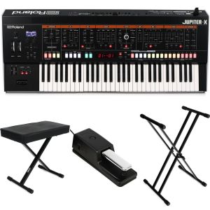 New Roland Jupiter-X 61Key Synthesizer Keyboard with Bench,