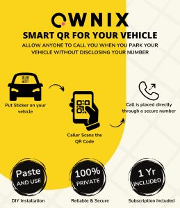 pvc vehicle safety qr code