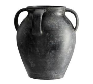 black clay pots