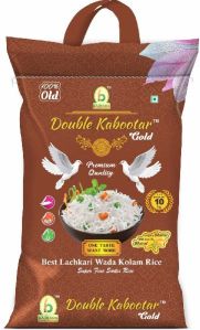 10 Kg Double Kabootar Gold Lachkari Wada Kolam JSR Rice(100%OLD)