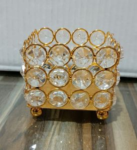 tea light cup crystal frame