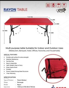 RECTANGLE TABLE