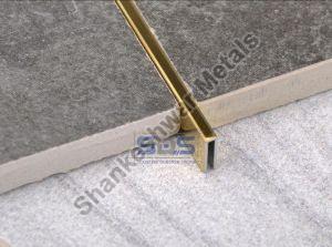 U Profile tile trim in stainless steel 304 pvd coated by sds