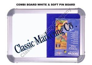 White Board & Blue Notice Board Combo