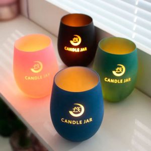 Unity glass votive holder with sticker color