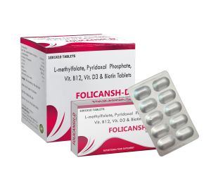 L-Methylfolate, Pyridoxal Phosphate, Vitamin B12, Vitamin D3 and Biotin Tablets