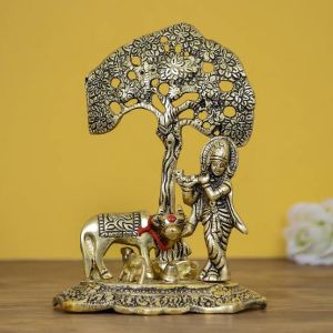 krishna cow statue