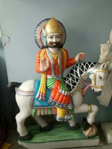 Marble Ramdev ji statue