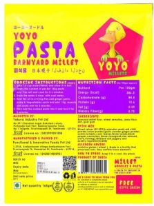 Yoyo Barnyard Millet Pasta 165gm