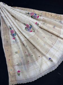 parsi work saree