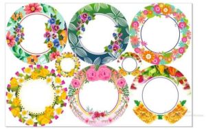 Paper plates Raw material 170gsm flower