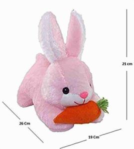 Rabbit soft toy with carrot