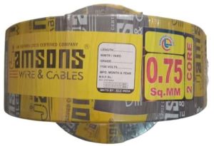 Jamsons Round Cable 2Core 0.75Sqmm 90mtr