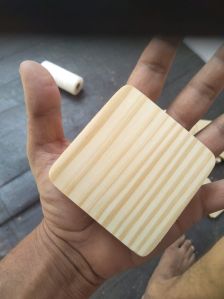 Wooden pine wood tea coaster