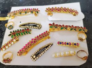 Kundan hair accessories