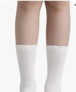 white cotton fabric socks