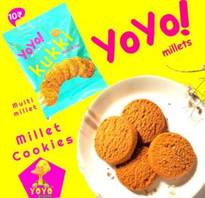 Yoyo Multi Millet Cookies 20 grams - millet Snacks