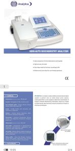 Rms biochemistry analyser