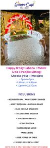 happy birthday cabana decoration