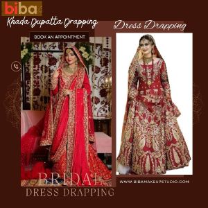 khada dupatta draping services