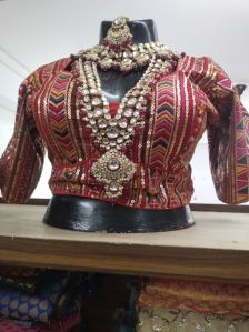 silk jewellery work blouses